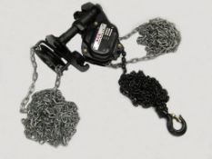 2 TON X 3 METRE COMBINATION CHAIN BLOCK AND GEARED TROLLEY