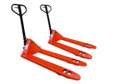 2 x 2000kg Pallet Truck With Nylon Wheels