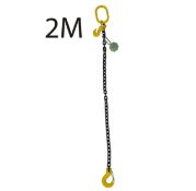 Single Leg Chain Sling 2 metre with Sling Hook & Shortening Grab hook WLL 1.5T