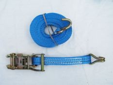 20 X 50MM X 10 METRE RATCHET LASHING WITH CLAW HOOK