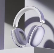 Over-Ear Wireless Headphones, Noise-Cancelling Microphone, USB-C Charging, Foldable Headset With...