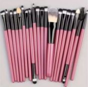 Makeup Brushes 20pc Eyeshadow Professional Women Cosmetics Face Brush Eyebrow Eyelash Lip Powder