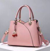 Elevate Your Look With The Trendy Fashion Handbag! Designed For The Modern, Stylish Woman - Pink