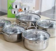 5-Piece Stainless Steel Cookware Set – Durable, Versatile & Energy-Efficient