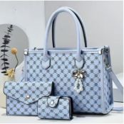 DaysWomen's 3pcs Handbag Set - Large Tote, Wallet/Purse & Matching Bag