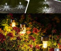Solar Pathway Lights For Garden & Lawn – Durable, Waterproof, and Easy To Install - 10 Pack