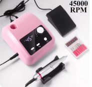 Electric Nail Drill Machine, HD Display, Metal Manicure Pen, Professional Nail Lathe Sander