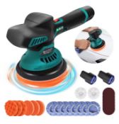 Cordless 12V Car Polisher Kit – Dual Battery, 8-Speed Buffer For Car Detailing & Scratch Repair