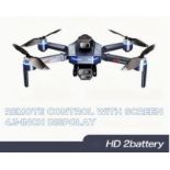 Dual Camera Drone With Display Remote – 40-Min Flight, Brushless Motors, Optical Flow Stabilizati...