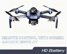 Dual Camera Drone With Display Remote – 40-Min Flight, Brushless Motors, Optical Flow Stabilizati...