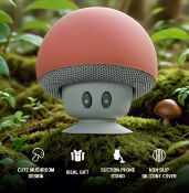 Cute Mushroom Silicone Holder – Waterproof With Suction Cup & Phone Stand