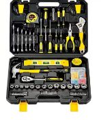 108PCS Household Tool Set – Hardware Repair Kit With Wrenches, Screwdrivers & Tool Box