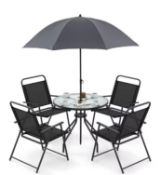 Brand New 6 Piece Outdoor Dining Set, Patio Garden Table Set for 4 Free UK Delivery