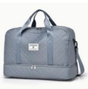 Ultra-Lightweight Large Capacity Argyle Travel Duffle Bag - Spacious & Highly Portable For Overni...