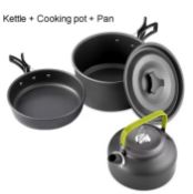 Camping Cookware Set – Non-Stick, Portable & Perfect For 2-3 People