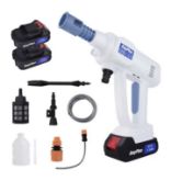Cordless Portable Pressure Washer With Adjustable Nozzle & Rechargeable Battery