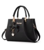 Elegant Women’s Messenger Bag - The Perfect Blend of Style & Function! Black
