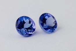 Tanzanite Pair, 1.05 & 1.06 Ct