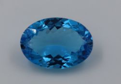 Blue Topaz, 21.28 Ct