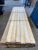 Pallet of 42 lengths of kiln dried C16 softwood 47mm x 125mm @3.0m