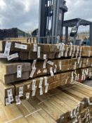 Pallet of 126 lengths of rough sawn treated 47mm x 47mm @3.0m