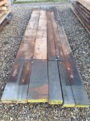 5x Hardwood Dry Sawn Timber African Sapele Boards / Planks