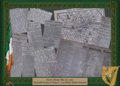 Easter Rising 1916 Rare Complete Newspaper False Reports Connolly Killed & Pearse Injured