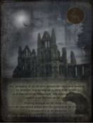 Dracula Original Mounted 1897 Victorian Penny Metal Art Display