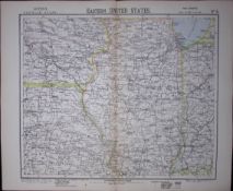 1883 Antique Letts Map United States Illinois, Iowa, Missouri, Chicago-5