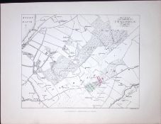 The Battlefield of Culloden Scotland Victorian Antique 152 Years-Old Detailed Print-4