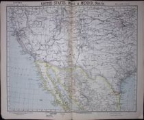 1883 Antique Letts Map United States, Nevada, Arizona, & Mexico-15
