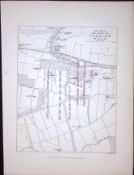 The Battlefields of Falkirk Scotland Antique 152 Years-Old Detailed Print-3