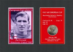 Paddy Crerand Manchester United 1968 European Cup Mounted Coin Metal Art