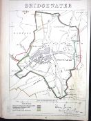 Bridgewater Kent Boundary Commission 157-Year-Old Coloured Antique Map.
