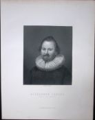 Earl of Leven Alexandra Lesley Scotland 1873 Antique 152 Years-Old Engraving-46