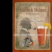 Sherlock Holmes Cocktail Authentic Recipe Metal Wall Art