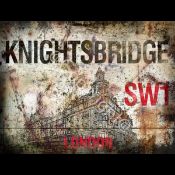 Knightsbridge The Home Of Shopping Iconic London Street Sign Metal Wall Art