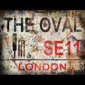 The Oval The Home Of Cricket Iconic London Street Sign Metal Wall Art