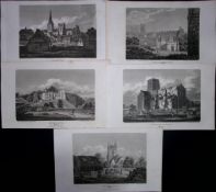 County Sussex Job-Lot Antique 213 Years-Old Georgian Steel-Engravings-1