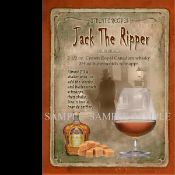 Jack The Ripper Cocktail Authentic Recipe Metal Wall Art