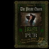 The Pirate Queen Irish Traditional Pub Sign Metal Wall Art