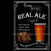 Real Cask Ale Classic Pub Nostalgic Drinks Of The Past & Present Metal Wall Art
