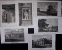 London & Middlesex Job-Lot Antique 210 Years-Old Georgian Steel-Engravings-1