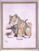 Cecil Aldin Antique Zoo Babies Scarce Illustration “The Lioness Cub”-24
