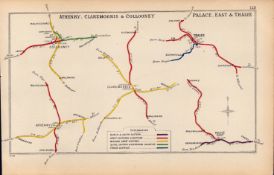 Athenry Claremorris Tralee Ireland Antique Railway Junctions Diagram-128.