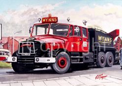 Scammell Superman Heavy Haulage Tractor Unit - Wynns Metal Wall Art