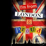 I'm From London England And Proud Metal Wall Art