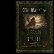 The Banshee Calling Irish Traditional Pub Sign Metal Wall Art