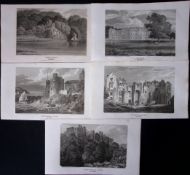 Devonshire Job-Lot Antique 222 Years-Old Georgian Steel-Engravings-2