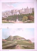 Scotland Edinburgh Arthurs Seat, Old Town Antique Print-9
